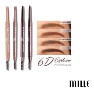 ดินสอเขียนคิ้วMILLE 6D EYEBROW PENCIL WATERPROOF