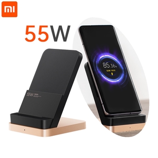 แท้ Xiaomi แท่นชาร์จไร้สาย 55W 6 ชั้น เสียงเงียบ สําหรับ Mi 10 Ultra(50W) 11 (30W) Qi EPP-10W 5W