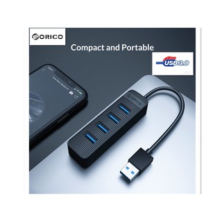 ORICO HUB อะแดปเตอร์ USB 3.0ขับเคลื่อน พร้อมอินเตอร์เฟสแหล่งจ่ายไฟ multi 4 Port ตัวแยกสัญญาณ USB2.0 OTG Splitter