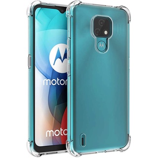 เคสโทรศัพท์ Tpu แบบนิ่มกันกระแทกสีใสสําหรับ Motorola Moto E7 E6 Plus E6S E7i Power Edge 20 Pro Fusion