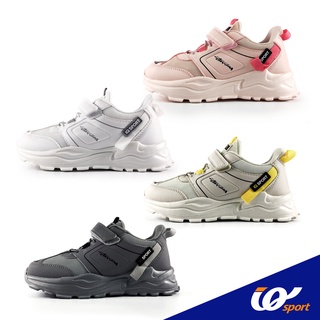 IQ Shoes รองเท้าผ้าใบ แบบแปะ สำหรับเด็ก มี 4 สี รุ่น DJ4-MN7016K