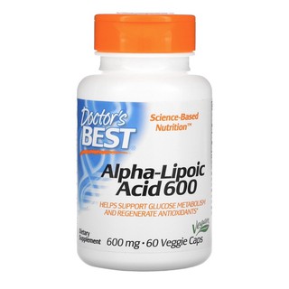 Doctor’s best, ALA, Alpha-Lipoic Acid 600mg. 60 เม็ด