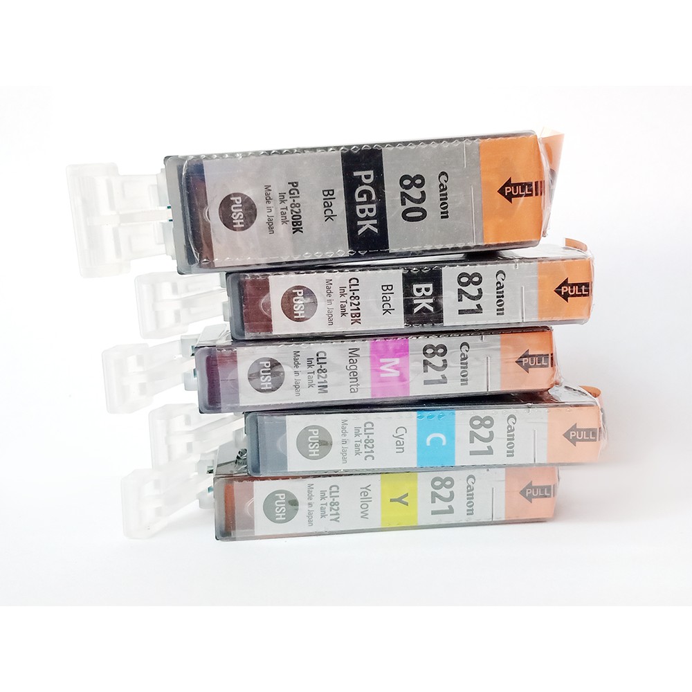 Canon PGI 820BK/CLI 821C/CLI 821M/CLI 821Y /CLI 821BK ใช้กับ Pixma MX876/MP568/MX868/iP3680 5 สีของแ