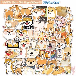 ❉ Pets Dogs Best Friends Q-2 Shiba Inu &amp; Corgi สติ๊กเกอร์ ❉ 50Pcs/Set Big League of Dogs Mixed DIY Fashion Decals Doodle สติ๊กเกอร์