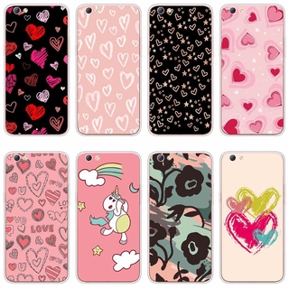 OPPO realme c1 c2 2 pro A53 2015 2020 r9s Case TPU Soft Silicon Protecitve Shell Phone casing Cover love heart