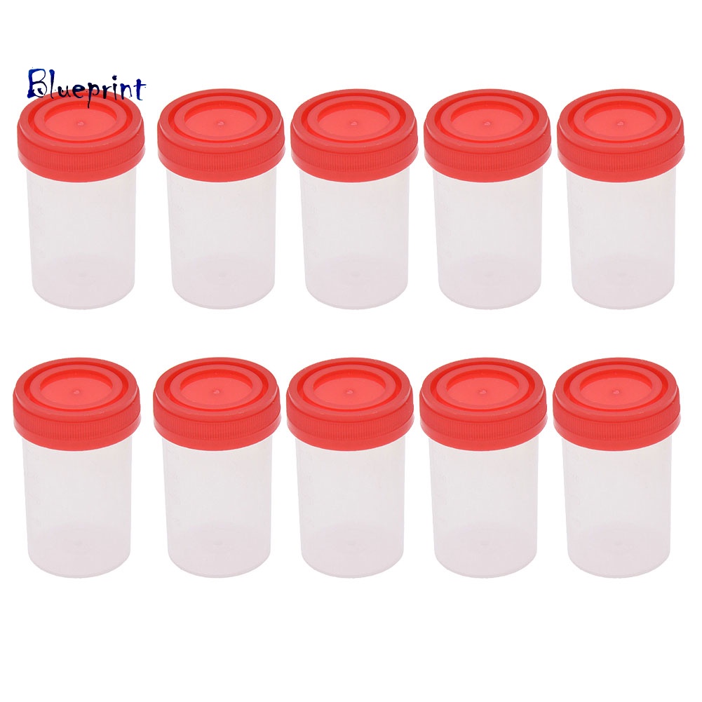 ☝Sp ขวดแก้วเก็บตัวอย่างปัสสาวะ 60 มล. สําหรับโรงพยาบาล 5 10 ชิ้น