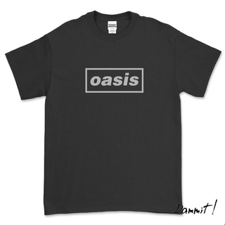 ผ้าฝ้ายคอกลมOasis - เสื้อยืด พิมพ์ลายโลโก้ / BANDfrom S-4XL