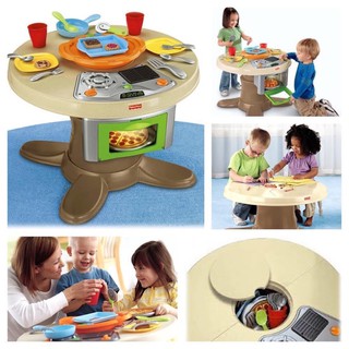 [มีcodeลดเพิ่ม] ชุดครัวโต๊ะครัวเสมือนจริง Fisher-Price Servin Surprises Kitchen &amp; Table