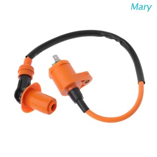 Mary อะไหล่คอยล์จุดระเบิด รถจักรยานยนต์ สําหรับเครื่องยนต์สกูตเตอร์ GY6 50cc 125cc 150cc 250cc ATV Qaud