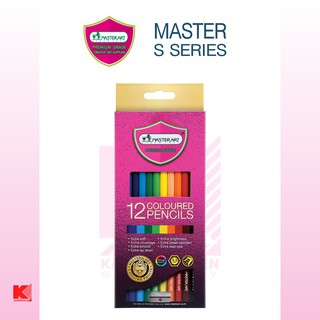 MasterArt สีไม้ Premium Grade 12 สี  โลโก้ชมพู