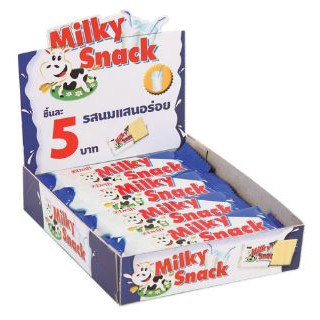 DELFI MILKY SNACK เดลฟี่ มิลกี้สแน็ค รสนมแสนอร่อย ขนาด 13กรัม ยกกล่อง 12ชิ้น CHOCOLATE