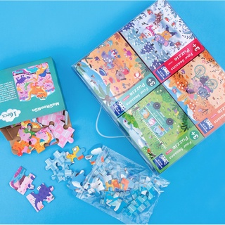 SweetKiddy จิ๊กซอว์ 4In1 Jigsaw ขนาดใหญ่ ตัวต่อ ของเล่นเสริมพัฒนาการ