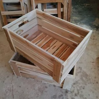 ลังไม้⭐กระบะไม้⭐กล่องไม้ ​(50 x 35 x 22 เซนติเมตร​)​
