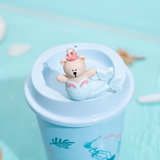 Starbucks Siren Bearista Bear Stopper สต๊อปเปอร์ซิลิโคนหมีสตาร์บัคส์