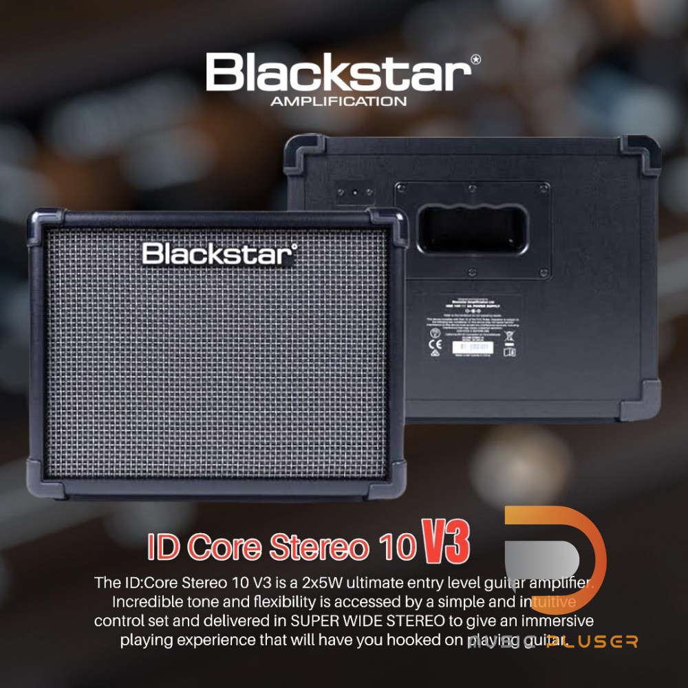 แอมป์กีต้าร์ไฟฟ้Blackstar ID Core 10 V3 ขนาดพกพา พร้อมแนวเสียงปรับได้ ...