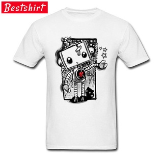 เสื้อยืดคอกลมYuanl5 [พร้อมส่ง] เสื้อยืดผ้าฝ้าย 100% พิมพ์ลายหุ่นยนต์ Gothic Robot Comic Rights Winter Game Of Thrones พล