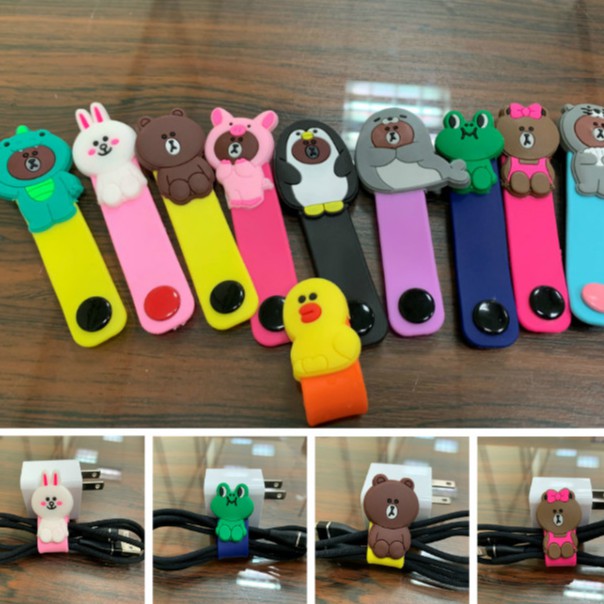 Cutie cable winder ที่รัดสายหูฟัง ที่รัดสายชาร์จ earphone &amp; cable  total 34styles (#1~#20)