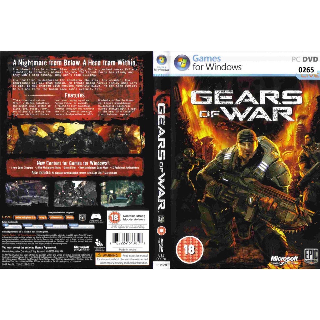 (ดีวีดี PC) Gears Of War