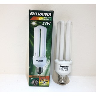 หลอดไฟ SYLVANIA MINI-LYNX ECONOMY 3U 25W E27 ( แพค 6 ดวง )