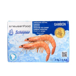 EB048 กุ้งอาร์เจนตินาติดหัว / Argentina Red Shrimp HOSO / 赤海老