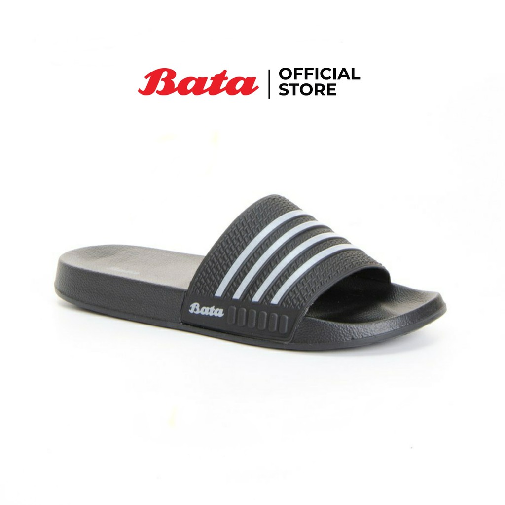 *Best Seller* Bata MENS SLIPPERS รองเท้าเล่นน้ำสงกรานต์ ลุยน้ำแบบสวม สำหรับผู้ชาย สีดำ รหัส 8616728