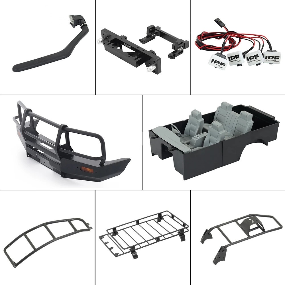 1/10 RC Crawler Car Land Cruiser LC80 ABS Interior Body Mount Roof Rack ...