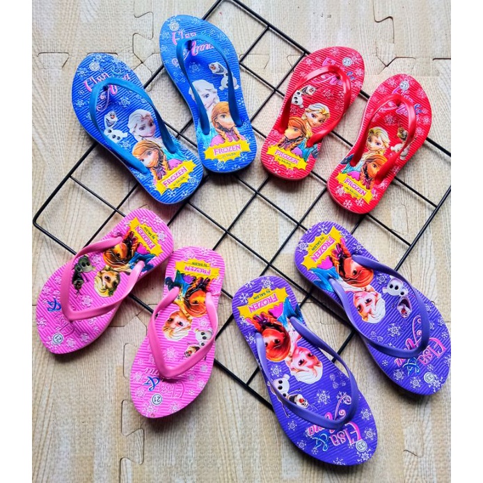 [ขนาด 26-35] GIRLS FLIP-FLIP SANDALS 2-8 YEARS OLD PRINCESS CHARACTER / CUTE GIRLS SANDALS PRINCESS 