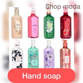 🧿แท้💯%สบู่เจลล้างมือ bath &amp; body works hand soaps Kitchen lemon,Eucalyptus mint,Afternoon apple pick,Market peac