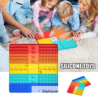 Fidget toy board game rainbow board push bubble toy parent-child interaction decompression toy