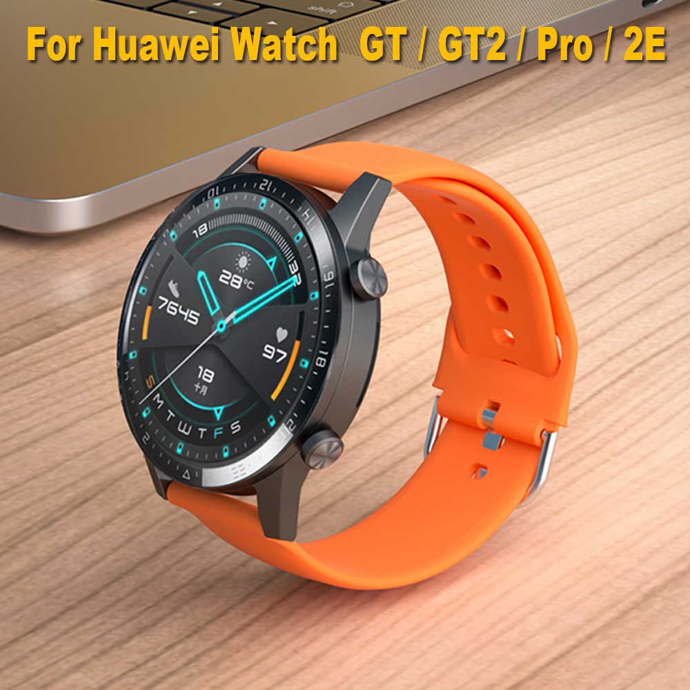 สายซิลิโคนสําหรับ Huawei Watch GT GT2 GT3 SE GT4 GT5 GT6 Pro 46mm 42mm 43mm GT2e