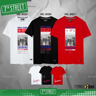 เสื้อแขนสั้น 7thStreet​ เสื้อผู้ชาย​ ลาย𝐈𝐝𝐞𝐧𝐭𝐢𝐭𝐲 𝐒𝐭𝐫𝐞𝐞𝐭𝐰𝐞𝐚𝐫 ผ้าค้อทท้อนอย่างดี JNYC ​ ของแท้100%  พร้อมส่ง​