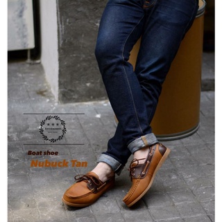 Arcobareno รองเท้าหนัง 825 Boat Shoe - Visky Nubuck