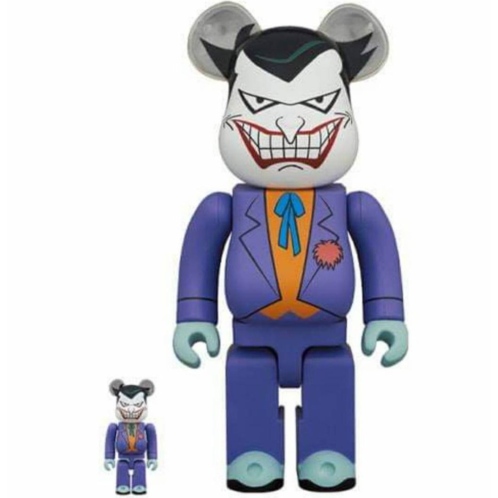 Bearbrick The Joker  (Batman the Animated Series Ver.) Size 400% + 100% ของแท้ แกะเช็ค มีตำหนิบางจุดจากโรงงาน