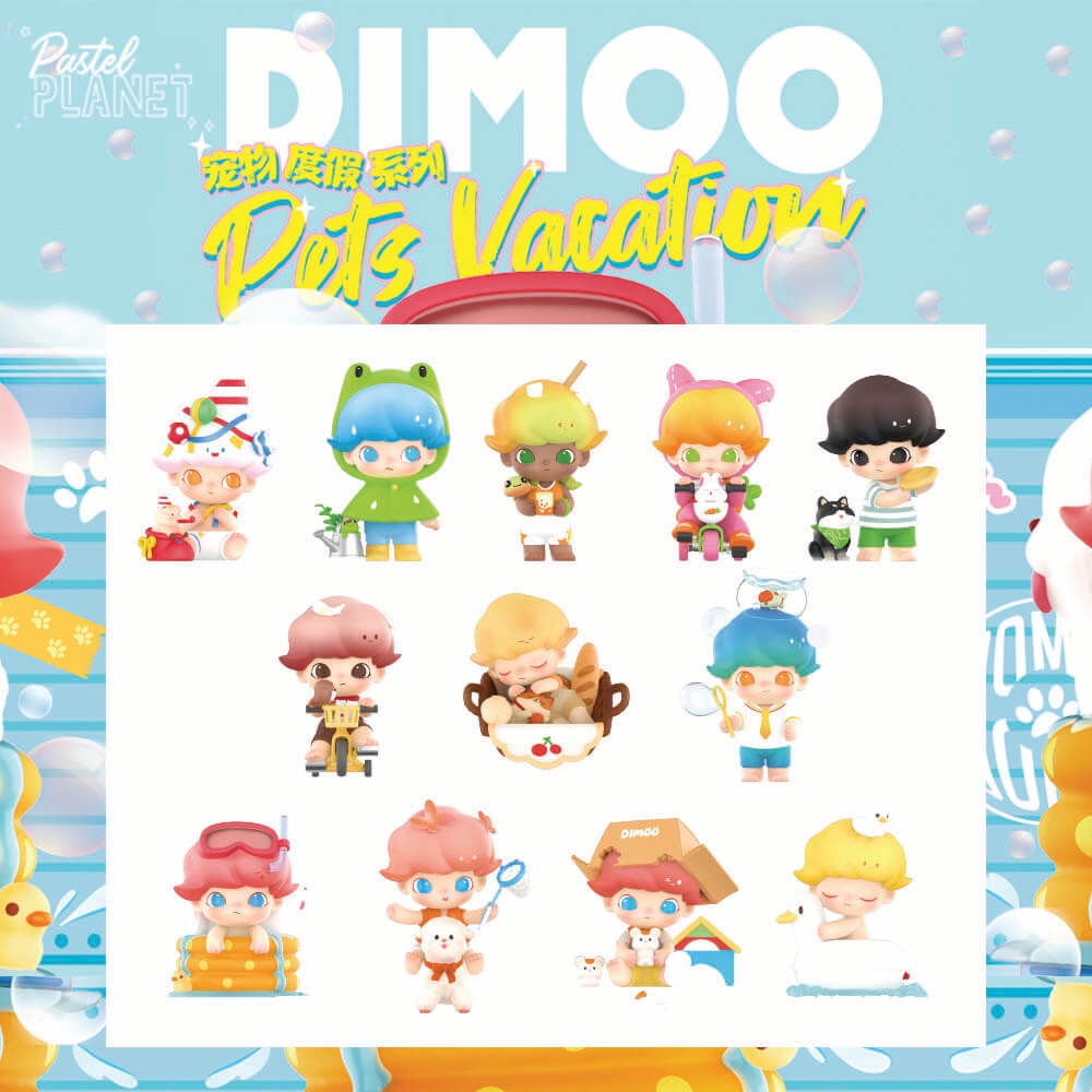 [พร้อมส่งในไทย 🇹🇭] Dimoo Pets Vacation ของแท้✨ ฟิกเกอร์ โมเดล สุ่ม Blind Box ดิโม่
