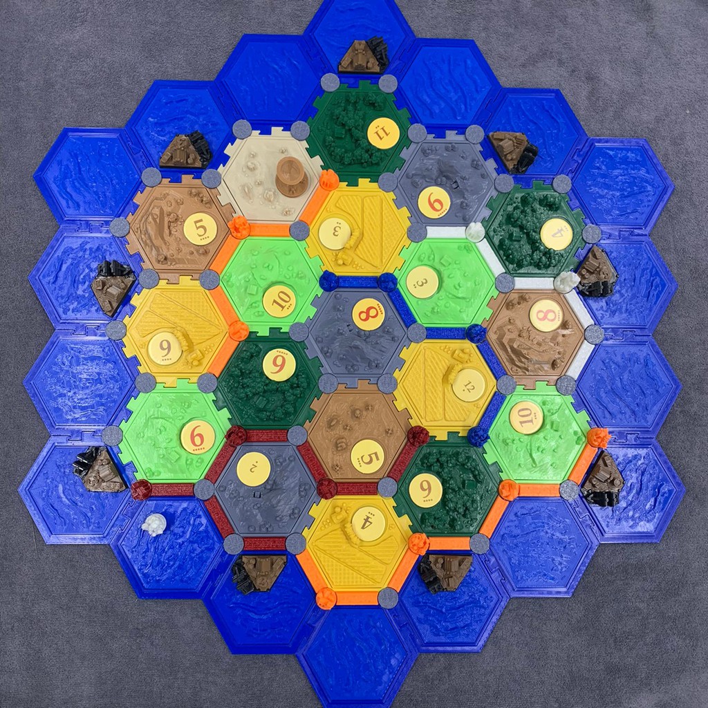Catan Boardgame: 3D Tiles for Settler of Catan