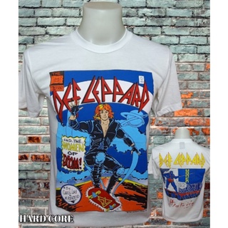 tshirtเสื้อยืดคอกลมฤดูร้อนเสื้อวง DEF LEPPARD วงร็อคในตำนาน คอฟิต ป้ายUSA เสื้อวินเทจ เสื้อร็อค เสื้อทัวร์ วงดนตรีร็อคต่