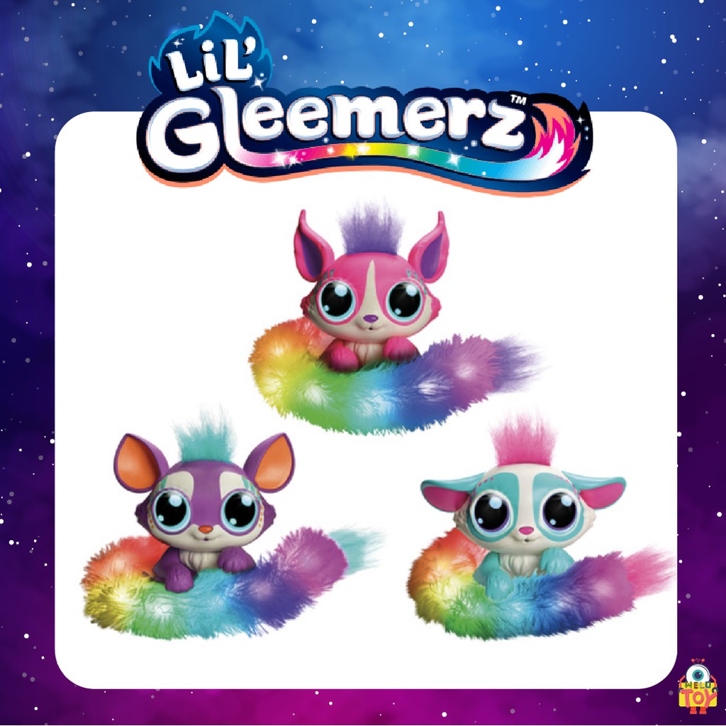 ตุ๊กตา ของเล่น แมทเทล Lil 'Gleemerz รูปสายรุ้งของเล่นตุ๊กตาสีหางจิ้งจอก มีไฟที่หาง