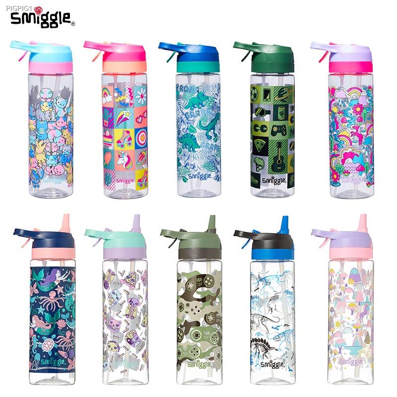 จัดส่งตรงจุด【✔ สินค้าพร้อมส่ง】ขวดน้ำดื่ม กระบอกน้ำ สมิกเกิล แท้ - SMIGGLE Water Drink Bottle for Girls and Boys