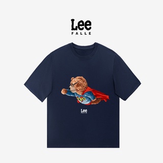 [S-5XL] Leefalle เสื้อยืด พิมพ์ลายหมีบิน เข้ากับทุกการแต่งกาย แฟชั่นฤดูร้อน สําหรับคู่รัก