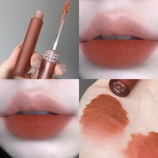 Ouoii Velvet Nude ลิควิดลิปสติก เนื้อแมตต์ สีแดง กันน้ํา ติดทนนาน ลิปทินท์เกาหลี ลิปแมตต์ เครื่องสําอางแต่งหน้า