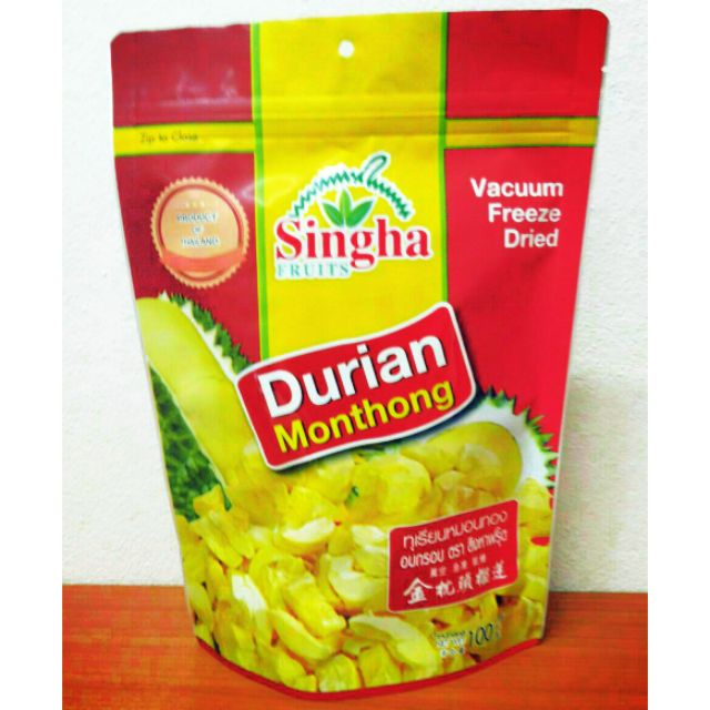 ทุเรียน หมอนทองอบกรอบ ฟรีซดราย เกรดพรีเมี่ยม A+ Durian Monthong Freeze Dried Premium A+ ทุเรียนทอด ทุเรียนอบกรอบ อบแห้ง