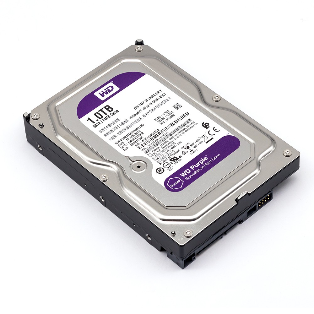 HDD Western Digital ฮาร์ดดิส WD SATA HDD ฮาร์ดดิส สำหรับเครื่องบันทึกกล้องวงจรปิด 1TB/2TB/3TB/4TB รั