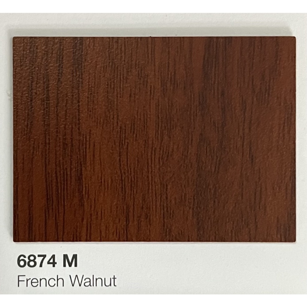 แผ่นลามิเนต TD 6874 M ลายไม้ ผิว Matte (M) ขนาด 120 x 240 ซม. หนา 0.7 มม ใช้ติดโต๊ะ ผนัง งานเฟอร์นิเจอร์