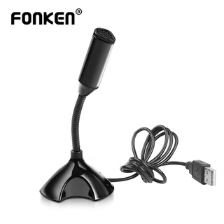 Fonken ไมโครโฟนคาราโอเกะสตูดิโอ Usb สําหรับคอมพิวเตอร์แล็ปท็อป