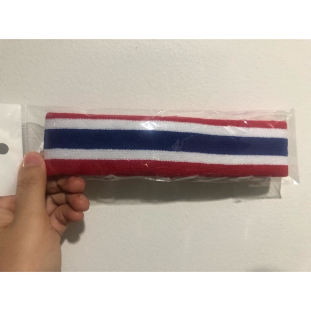 สายคาดศรีษะซับเหงื่อ ใส่เชียร์กีฬา ลายธงชาติไทย ฟรีไซต์ เด็กและผู้ใหญ่ใส่ได้ – โปรปัง