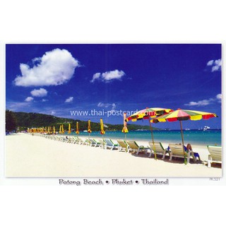 PK521 โปสการ์ด สถานที่ท่องเที่ยว หาดป่าตอง จ.ภูเก็ต Postcard Phuket