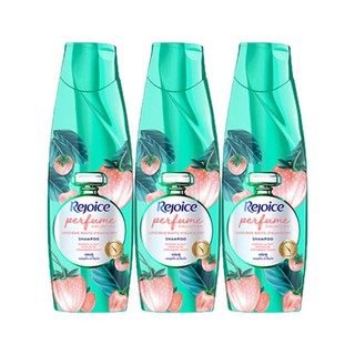 🚚💨พร้อมส่ง!! รีจอยส์ เพอร์ฟูม ไวท์สตรอเบอรี่ แชมพู ขนาด 120 มล. แพ็ค 3 ขวด Rejoice Shampoo Perfum Strawberry 120 ml x 3