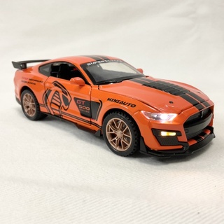 รถโมเดลเหล็ก Ford Shelby GT500 สเกล 1/32 ยาว 6 นิ้ว มาใหม่จ้า สวยมากๆๆ😍🔥 มีไฟมีเสียง