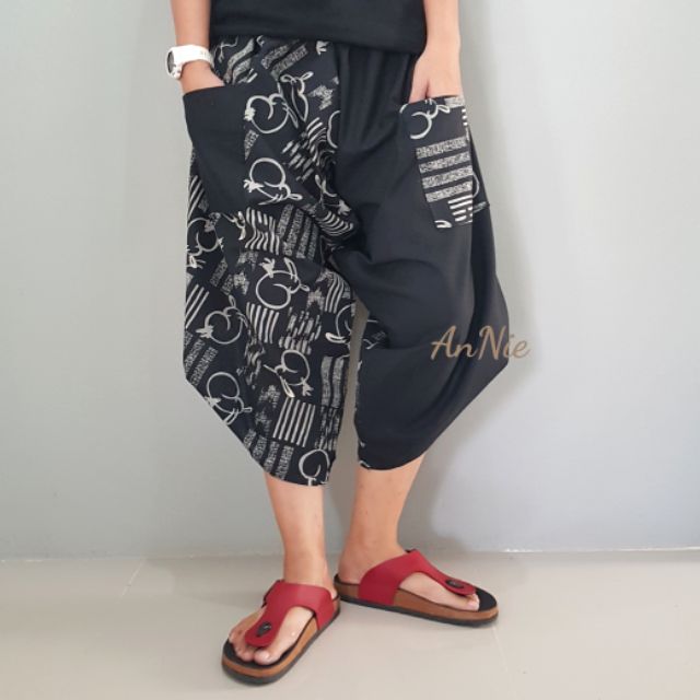 SAMURAI PANTS กางเกงผ้าฝ้ายทรงซามูไร