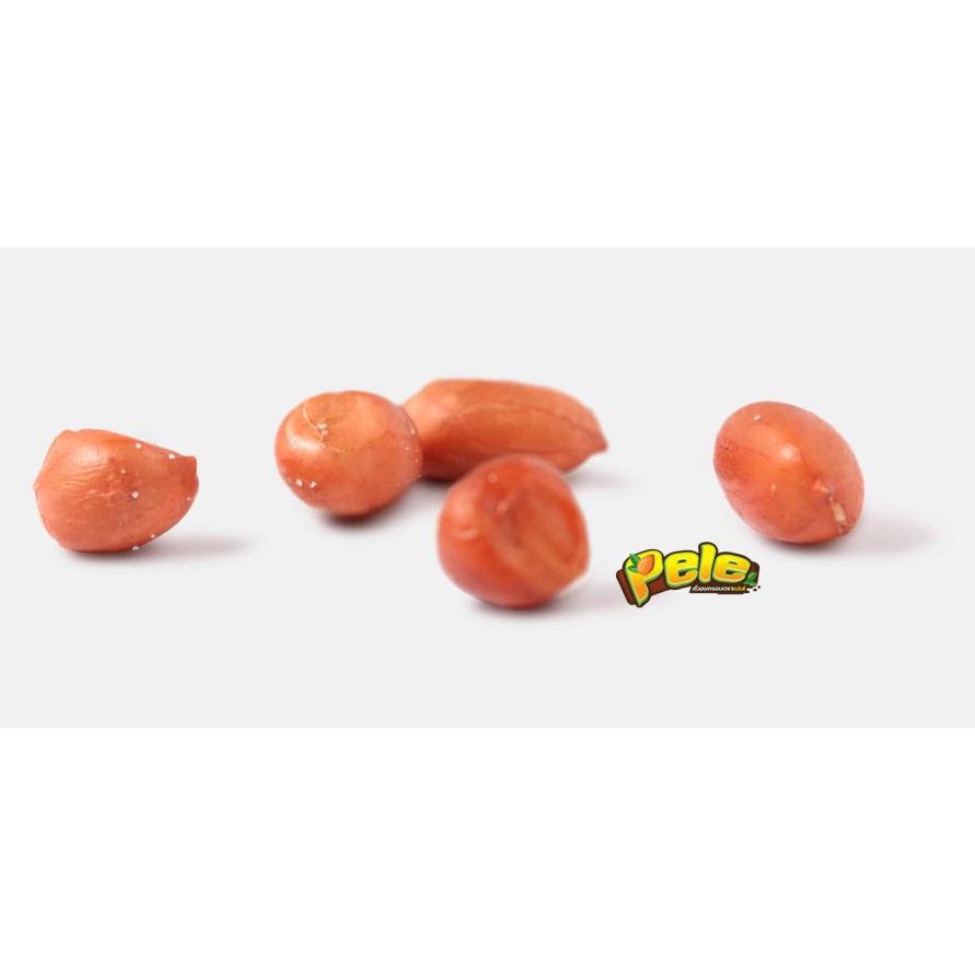ถั่วลิสงอบเกลือติดเปลือกเยื่อแดง ตราเปเล่ Pele หนัก 120 กรัม แพ็ค12ชิ้น *สินค้าขายดี* ผลิตใหม่ - รูปที่ 2